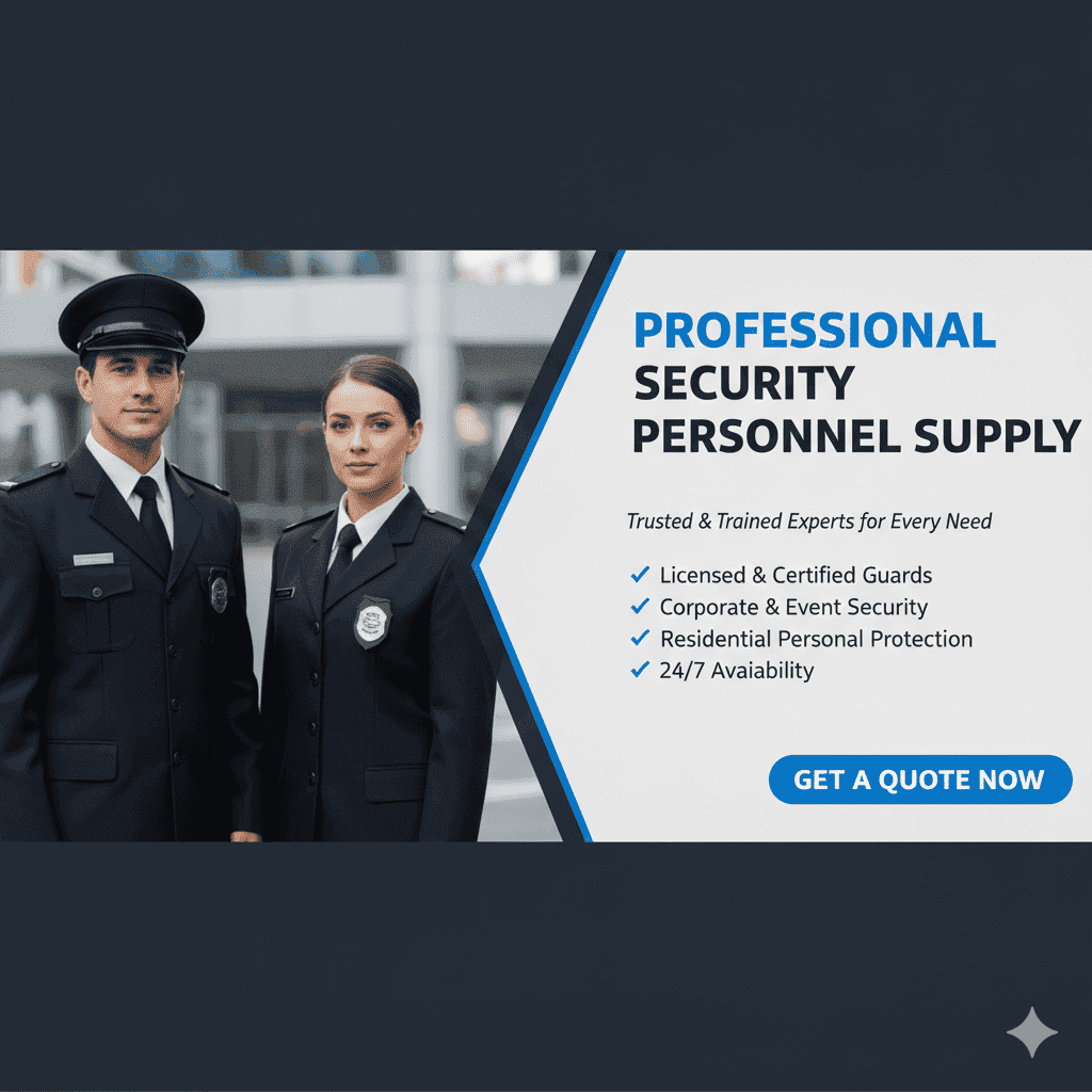 Male & Female Security Personnel Supply